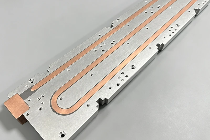 Copper tubed cold plate2500w — 500x400x25mm