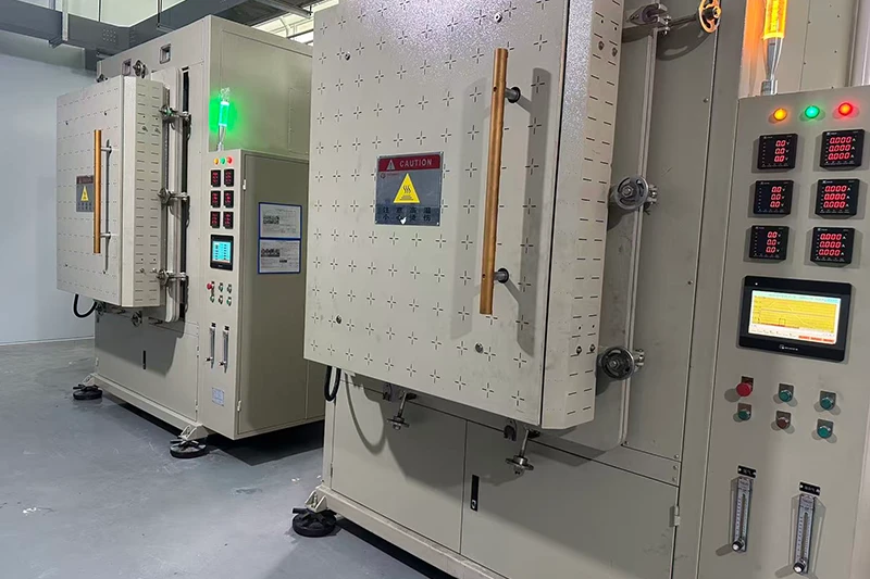 Industrial processing equipment in the factory workshop